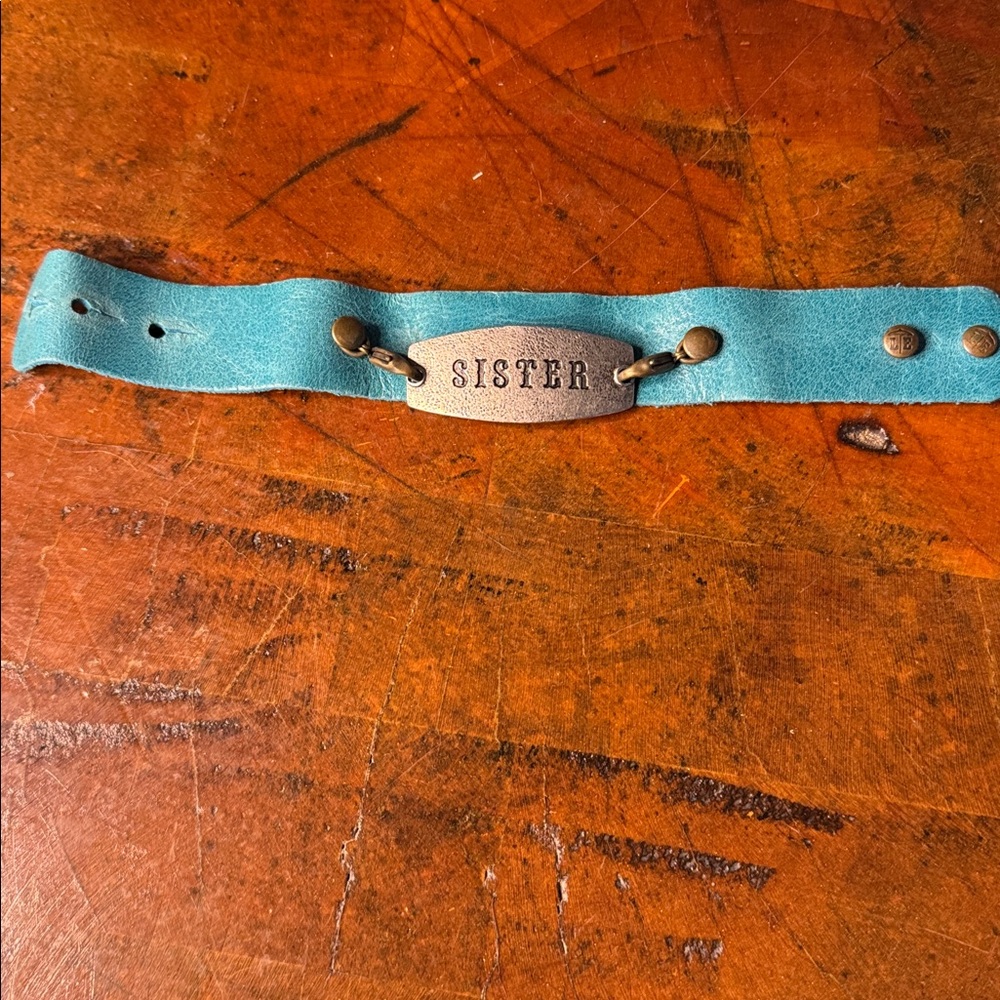 Inspirational Leather Bracelet with Metal Plate (3)